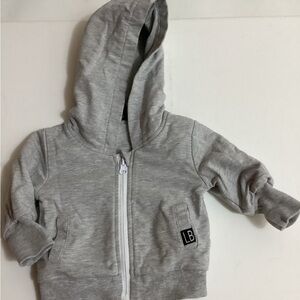 Little Bipsy Light Gray Kids Zip-Up Hoodie